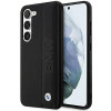 BMW BMHCS23M22RDPK Leather Textured & Stripe kõvakate Samsung Galaxy S23+ (S916) jaoks, must