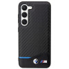BMW BMHCS23M22NBCK Leather Carbon kõvakate Samsung Galaxy S23+ (S916) jaoks, must