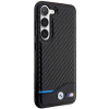 BMW BMHCS23M22NBCK Leather Carbon kõvakate Samsung Galaxy S23+ (S916) jaoks, must