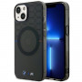 BMW BMHMP14MHGPK Pattern MagSafe kõvakate Apple iPhone 14 Plus / 15 Plus, hall