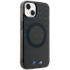 BMW BMHMP14SHGPK Pattern MagSafe kõvakate Apple iPhone 14-le, hall