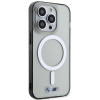 BMW BMHMP14XHCRS Silver Ring MagSafe kõvakate Apple iPhone 14 Pro Maxile, läbipaistev
