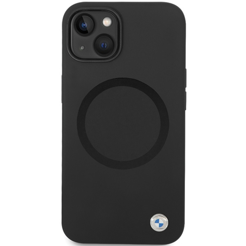 BMW BMHMP14SSILBK2 Signature Liquid Silicone MagSafe ümbris Apple iPhone 14 jaoks, must