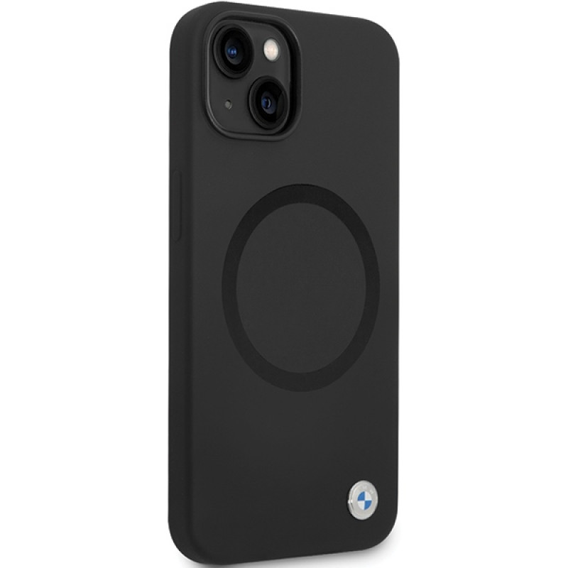 BMW BMHMP14SSILBK2 Signature Liquid Silicone MagSafe ümbris Apple iPhone 14 jaoks, must