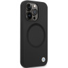 BMW BMHMP14XSILBK2 Signature Liquid Silicone MagSafe ümbris Apple iPhone 14 Pro Max-le, must