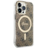 Guess GUHMP13LH4STW 4G MagSafe kõvakate Apple iPhone 13 Pro-le, pruun