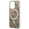 Guess GUHMP13LH4STW 4G MagSafe kõvakate Apple iPhone 13 Pro-le, pruun