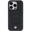 BMW BMHCP15X22RPSK Leather Seats Pattern kõvakate Apple iPhone 15 Pro Max-le, must