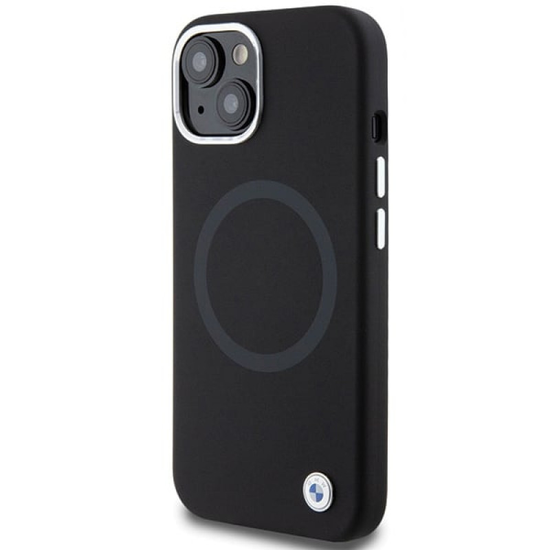 BMW BMHMP15SSILBK2 Signature Liquid Silicone MagSafe ümbris Apple iPhone 15-le, must