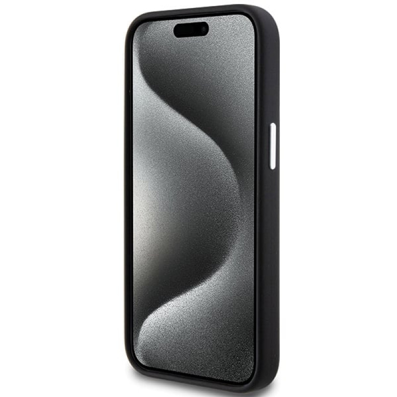 BMW BMHMP15SSILBK2 Signature Liquid Silicone MagSafe ümbris Apple iPhone 15-le, must
