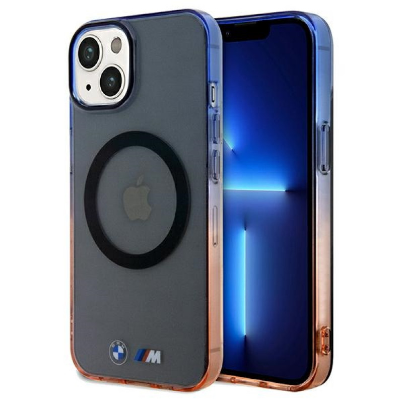 BMW BMHMP15MHTGE Gradient Bumper MagSafe kõvakate Apple iPhone 15 Plus / 14 Plus, hall