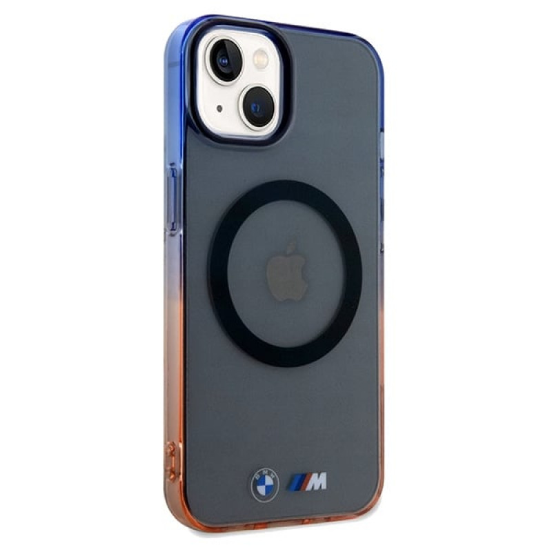BMW BMHMP15MHTGE Gradient Bumper MagSafe kõvakate Apple iPhone 15 Plus / 14 Plus, hall
