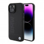 BMW BMHMP15SSLLBK Signature Logo Imprint MagSafe kõvakate Apple iPhone 15-le, must