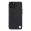 BMW BMHMP15SSLLBK Signature Logo Imprint MagSafe kõvakate Apple iPhone 15-le, must