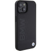 BMW BMHMP15MSLLBK Leather Hot Stamp MagSafe kott nahast Apple iPhone 15 Plus / 14 Plus, must