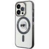 Karl Lagerfeld KLHMP15LHKHNOTK IML Karl's Head MagSafe kõvakate Apple iPhone 15 Pro jaoks, läbipaistev