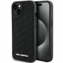 Karl Lagerfeld KLHCP15SPQKPMK Quilted K Pattern kõvakate Apple iPhone 15-le, must