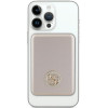 Guess GUPBM3AL4DMD kaasaskantav akupank 3000 mAh, 5 W, MagSafe 4G Strassed Metal Logo, kuldne