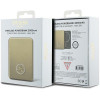 Guess GUPBM3AL4DMD kaasaskantav akupank 3000 mAh, 5 W, MagSafe 4G Strassed Metal Logo, kuldne