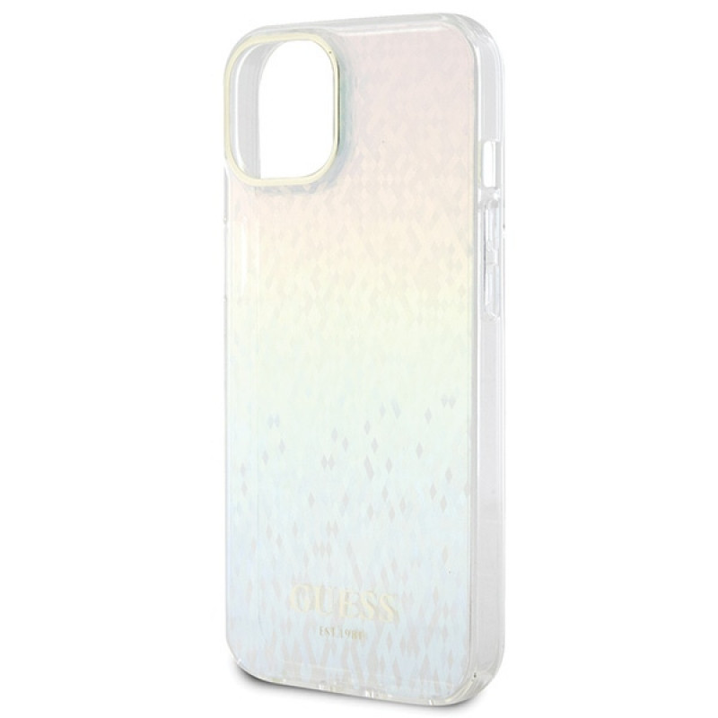 Guess GUHCP15SHDECMI IML Faceted Mirror Disco Iridescent Hardcase Apple iPhone 15 jaoks, mitmevärviline
