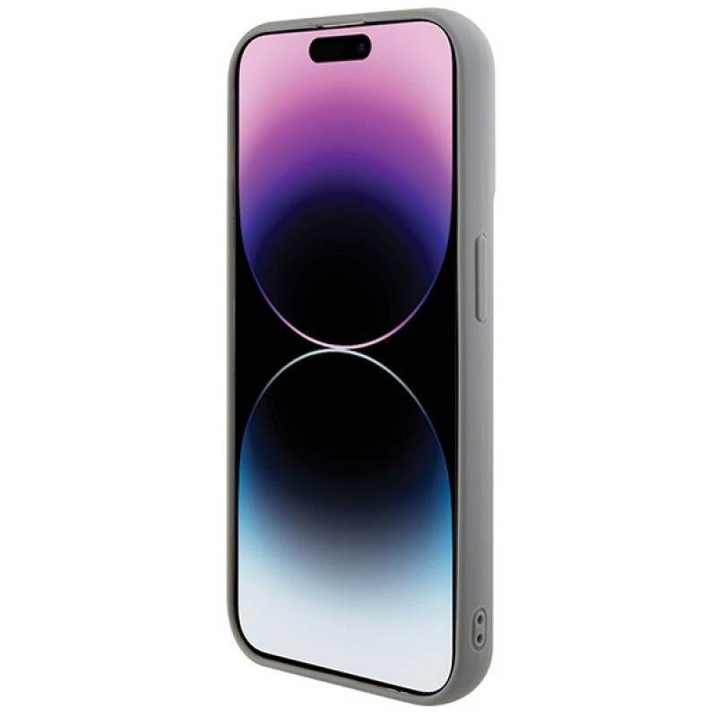 Guess GUHCP15LPSFDGSS Sequin Script Metal kõvakate Apple iPhone 15 Pro jaoks, hõbedane