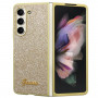 Guess GUHCZFD5HGGSHD Glitter Script kõvakate Samsung Galaxy Z Fold5-le, kuldne