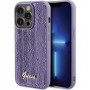 Guess GUHCP15XPSFDGSU Sequin Script Metal kõvakate Apple iPhone 15 Pro Max-le, lilla