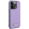 Guess GUHCP15XPSFDGSU Sequin Script Metal kõvakate Apple iPhone 15 Pro Max-le, lilla