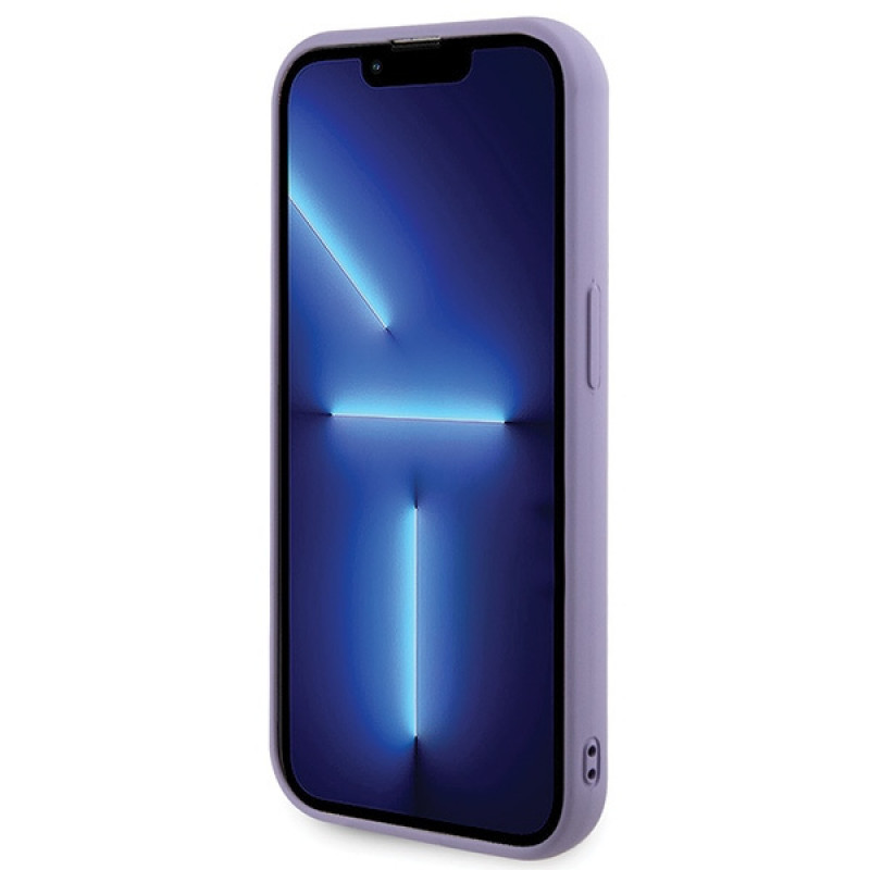 Guess GUHCP15XPSFDGSU Sequin Script Metal kõvakate Apple iPhone 15 Pro Max-le, lilla