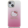 Hello Kitty HKHCP15SHDGKEP IML Gradient Electrop Kitty Head kõvakate Apple iPhone 15 6.1" jaoks, roosa