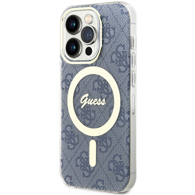 Guess GUHMP15XH4STB Apple iPhone 15 Pro Maxi kõvakate IML 4G MagSafe, sinine (outlet)