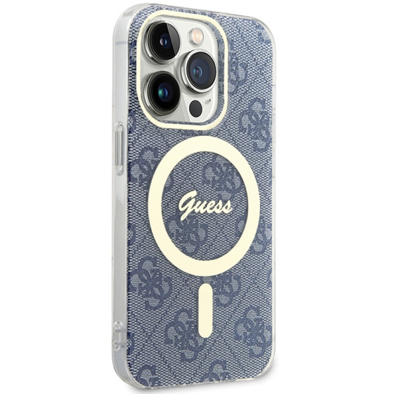 Guess GUHMP15XH4STB Apple iPhone 15 Pro Maxi kõvakate IML 4G MagSafe, sinine (outlet)