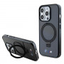 BMW BMHMP15LURSK Apple iPhone 15 Pro kõvakate Ring Stand M Collection MagSafe, must