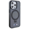 BMW BMHMP15LURSK Apple iPhone 15 Pro kõvakate Ring Stand M Collection MagSafe, must
