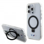 BMW BMHMP15LURST Apple iPhone 15 Pro kõvakate Ring Stand M Collection MagSafe, läbipaistev