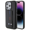 BMW BMHCP15LGSPCCK Apple iPhone 15 Pro kõvakate Grip Stand Smooth & Carbon, must