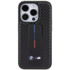 BMW BMHCP15LGSPCCK Apple iPhone 15 Pro kõvakate Grip Stand Smooth & Carbon, must