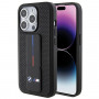 BMW BMHCP15LGSPPRK Apple iPhone 15 Pro kõvakate Grip Stand Smooth & Perforated, must