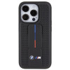 BMW BMHCP15LGSPPRK Apple iPhone 15 Pro kõvakate Grip Stand Smooth & Perforated, must