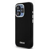 DKNY Apple iPhone 15 Pro kõvakate Liquid Silicone Small Metal Logo MagSafe, must
