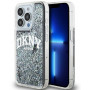 DKNY Apple iPhone 15 Pro Maxi kõvakate Liquid Glitter Big Logo, must