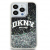 DKNY Apple iPhone 15 Pro Maxi kõvakate Liquid Glitter Big Logo, must