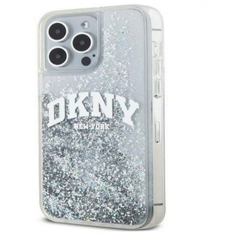 DKNY Apple iPhone 15 Pro Maxi kõvakate Liquid Glitter Big Logo