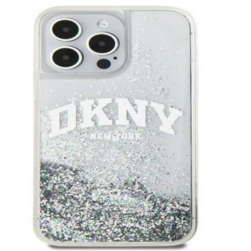DKNY Apple iPhone 15 Pro Maxi kõvakate Liquid Glitter Big Logo