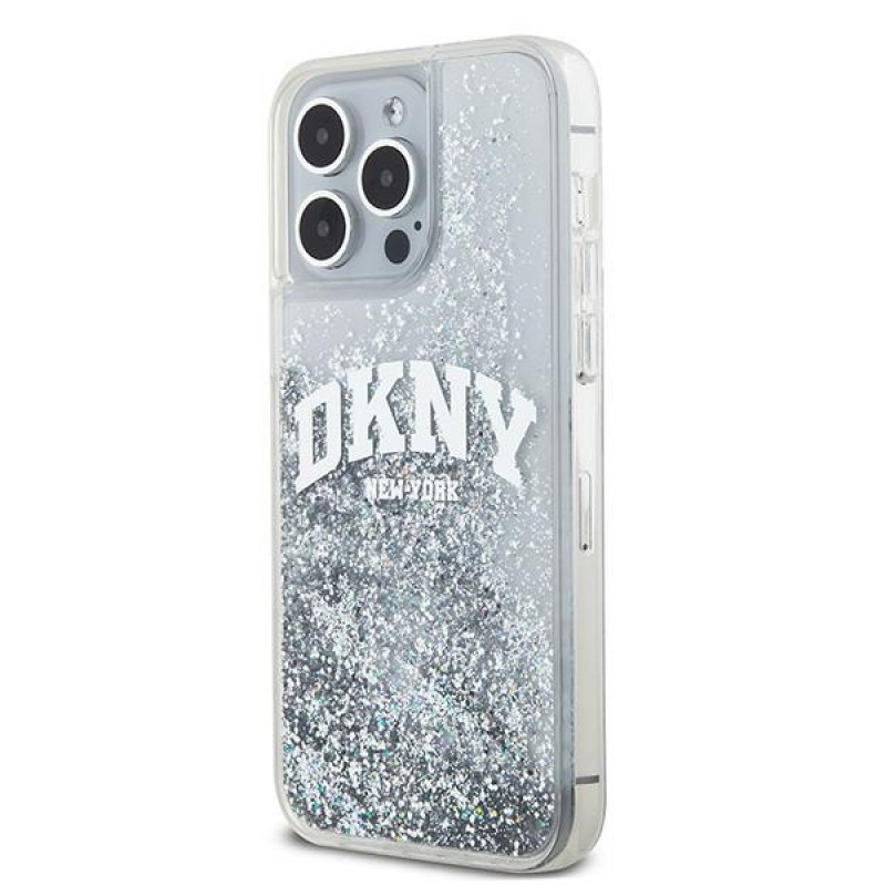 DKNY Apple iPhone 15 Pro Maxi kõvakate Liquid Glitter Big Logo