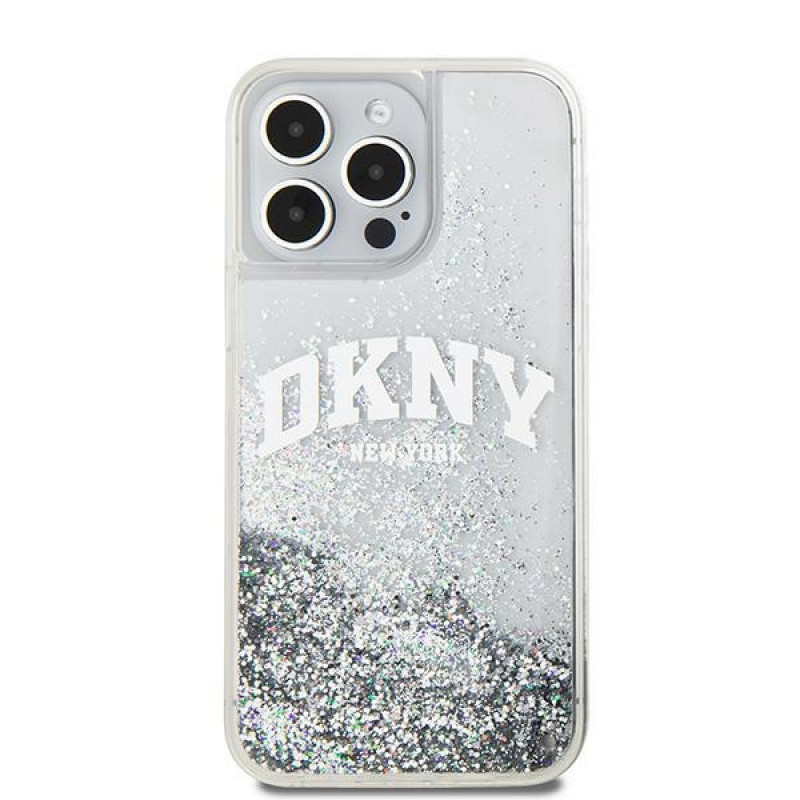 DKNY Apple iPhone 15 Pro Maxi kõvakate Liquid Glitter Big Logo