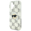 Karl Lagerfeld Apple iPhone 16 hardcase IML Karl Head Electroplated, läbipaistev