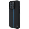 Mercedes MEHMP16L23RURBK Apple iPhone 16 Pro kõvakate MB Blue Line Leather MagSafe, must