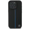 Mercedes MEHMP16L23RURBK Apple iPhone 16 Pro kõvakate MB Blue Line Leather MagSafe, must