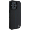 Mercedes MEHMP16L23RURBK Apple iPhone 16 Pro kõvakate MB Blue Line Leather MagSafe, must